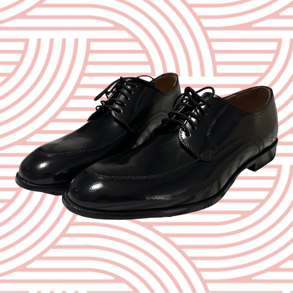 Men’s Johnston & Murphy Black Sheepskin Dress Shoes (NWOT)